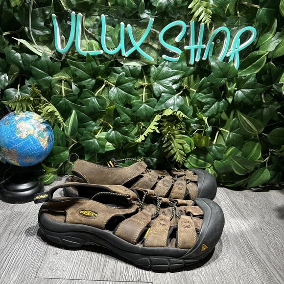 Keen Newport H2 Waterproof Brown Leather Mens Size 10.5 Hiking Sandals 1001870 main image 5
